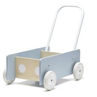 Premergatorul din lemn cu spatiu de depozitare, Blue/Grey, 12 luni+, Kids Concept