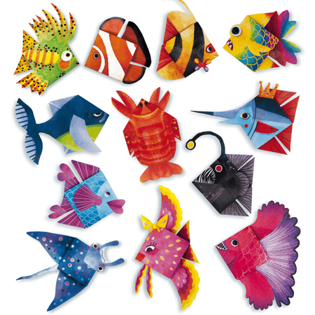Origami pentru incepatori, Animale subacvatice, 5 ani+, Ludattica 738407