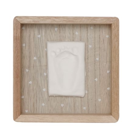 Rama din lemn cu kit amprenta, Print Box Pretty Hearts, 0 luni+, etit Artichaut