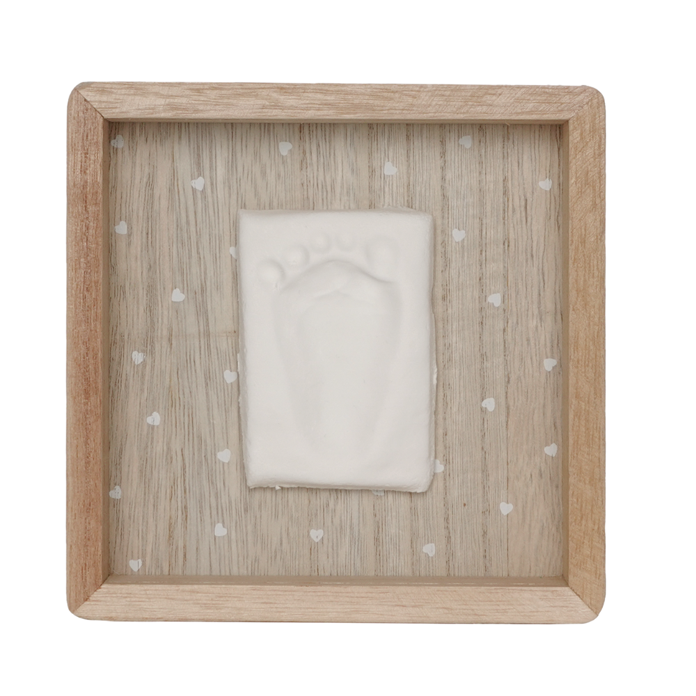 Rama din lemn cu kit amprenta, Print Box Pretty Hearts, 0 luni+, etit Artichaut