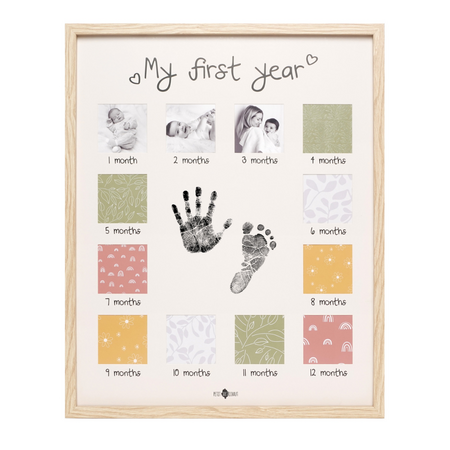Rama tablou cu kit amprenta, My First Year, 0 luni+, Petit Artichaut