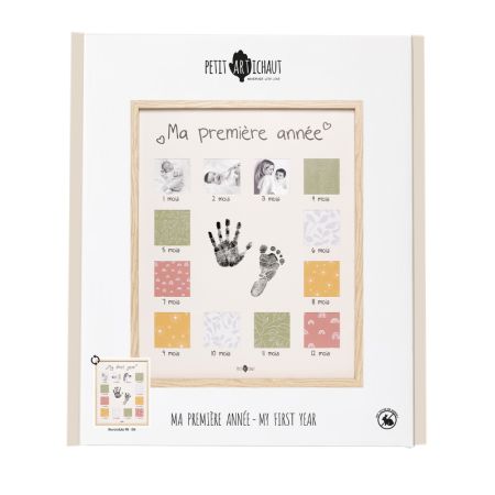 Rama tablou cu kit amprenta, My First Year, 0 luni+, Petit Artichaut 738438