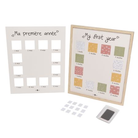 Rama tablou cu kit amprenta, My First Year, 0 luni+, Petit Artichaut 738435