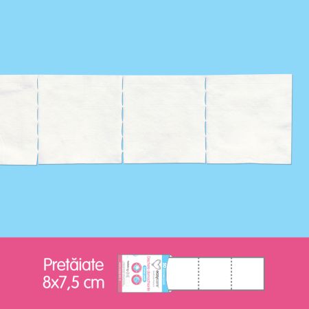 Dischete demachiante patrate, 8x7.5 cm, 50 bucati, EasyCare 738468