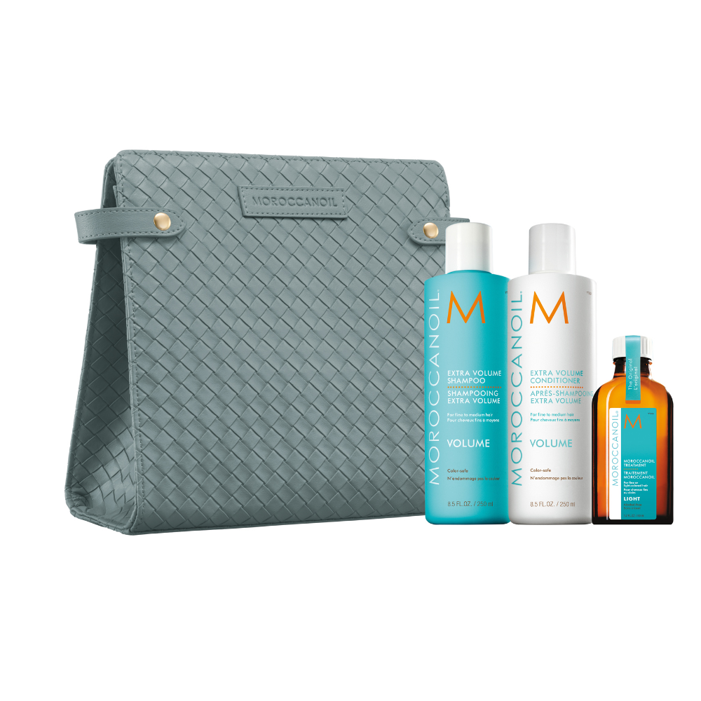 Set pentru par, Volume, 2x250 ml + 50 ml, Moroccanoil