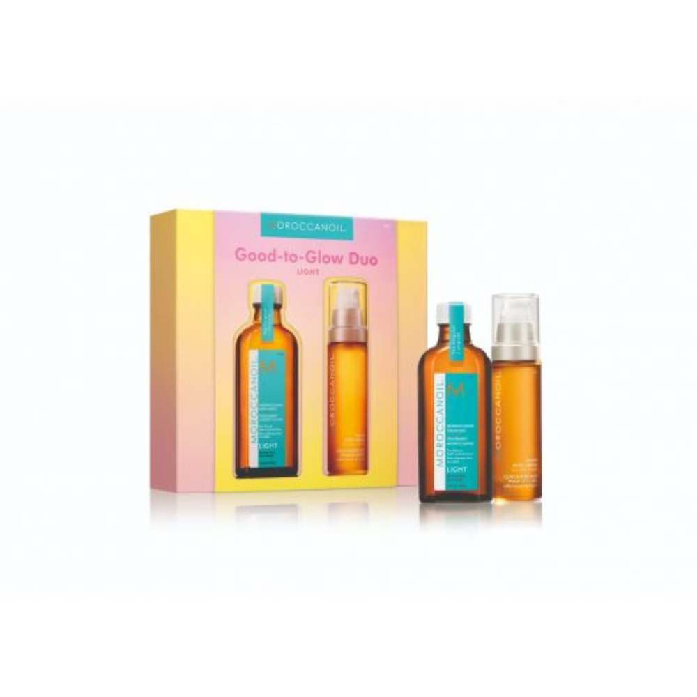 Set de par si corp, Good To Glow Duo Light, 100 + 50 ml, Moroccanoil