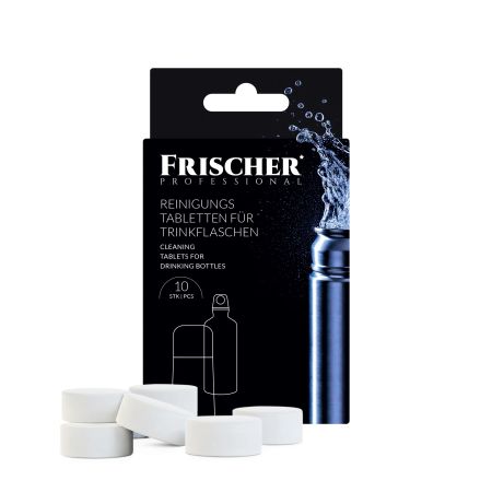 Tablete pentru curatarea sticlelor, termosurilor si canilor, 10 bucati, Frischer