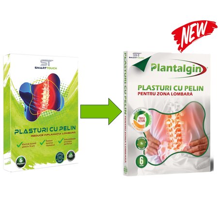 Plasturi cu pelin pentru dureri lombare, 6 bucati, Plantalgin 740530