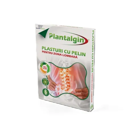 Plasturi cu pelin pentru dureri lombare, 60 bucati, Plantalgin