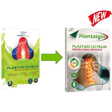 Plasturi cu pelin pentru dureri cervicale, 6 bucati, Plantalgin 740531