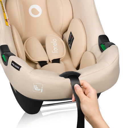 Scoica auto I-size Astrid, 0-13 Kg/40-87 cm, Bej, Lionelo 739458