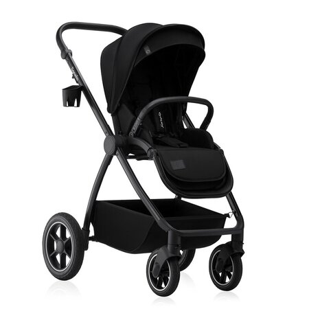 Carucior reversibil 3 in 1cu multiple accesorii, pana la 22 kg, Negru, Lionelo 739505