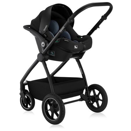 Carucior reversibil 3 in 1cu multiple accesorii, pana la 22 kg, Negru, Lionelo 739520