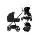 Carucior reversibil 3 in 1cu multiple accesorii, pana la 22 kg, Negru, Lionelo 739500