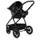 Carucior reversibil 3 in 1cu multiple accesorii, pana la 22 kg, Negru, Lionelo 739520