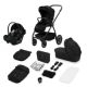 Carucior reversibil 3 in 1cu multiple accesorii, pana la 22 kg, Negru, Lionelo 739557