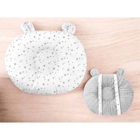 Perna multifunctionala pentru bebelusi, Mini Gray Stars, MimiNu 739637