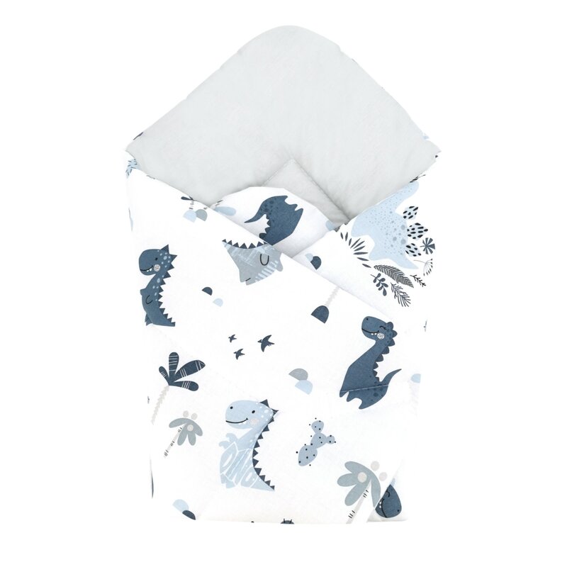 Paturica de infasat, 75x75 cm, Dino Granat, MimiNu