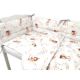 Lenjerie patut cu 3 piese cu protectie laterala, 120x60 cm, Fairy, MimiNu 739681