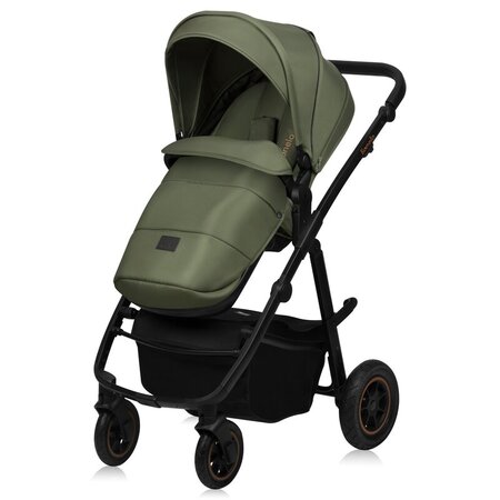 Carucior reversibil 2 in 1 cu multiple accesorii Amber Plus, pana la 22 kg, Verde, Lionelo 739707