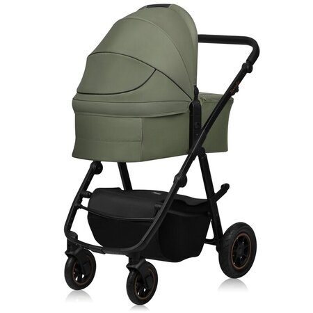 Carucior reversibil 2 in 1 cu multiple accesorii Amber Plus, pana la 22 kg, Verde, Lionelo 739720