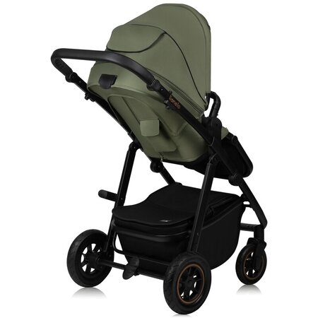 Carucior reversibil 2 in 1 cu multiple accesorii Amber Plus, pana la 22 kg, Verde, Lionelo 739710