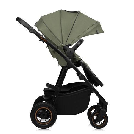 Carucior reversibil 2 in 1 cu multiple accesorii Amber Plus, pana la 22 kg, Verde, Lionelo 739714
