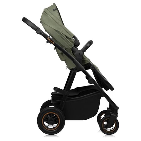 Carucior reversibil 2 in 1 cu multiple accesorii Amber Plus, pana la 22 kg, Verde, Lionelo 739728
