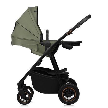 Carucior reversibil 2 in 1 cu multiple accesorii Amber Plus, pana la 22 kg, Verde, Lionelo 739712