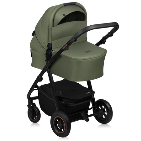 Carucior reversibil 2 in 1 cu multiple accesorii Amber Plus, pana la 22 kg, Verde, Lionelo 739719