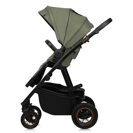 Carucior reversibil 2 in 1 cu multiple accesorii Amber Plus, pana la 22 kg, Verde, Lionelo 739718