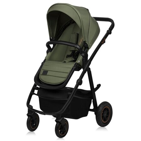 Carucior reversibil 2 in 1 cu multiple accesorii Amber Plus, pana la 22 kg, Verde, Lionelo 739706