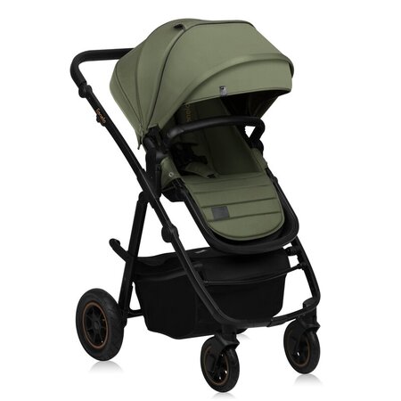 Carucior reversibil 2 in 1 cu multiple accesorii Amber Plus, pana la 22 kg, Verde, Lionelo 739705
