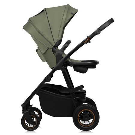 Carucior reversibil 2 in 1 cu multiple accesorii Amber Plus, pana la 22 kg, Verde, Lionelo 739711