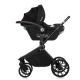 Carucior reversibil 3 in 1 cu landou si scoica Mika Plus, pana la 22 kg, Negru, Lionelo 739764