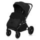 Carucior reversibil 3 in 1 cu landou si scoica Mika Plus, pana la 22 kg, Negru, Lionelo 739751