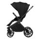 Carucior reversibil 3 in 1 cu landou si scoica Mika Plus, pana la 22 kg, Negru, Lionelo 739761