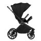 Carucior reversibil 3 in 1 cu landou si scoica Mika Plus, pana la 22 kg, Negru, Lionelo 739758