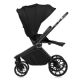 Carucior reversibil 3 in 1 cu landou si scoica Mika Plus, pana la 22 kg, Negru, Lionelo 739754