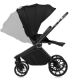 Carucior reversibil 3 in 1 cu landou si scoica Mika Plus, pana la 22 kg, Negru, Lionelo 739756