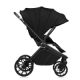 Carucior reversibil 3 in 1 cu landou si scoica Mika Plus, pana la 22 kg, Negru, Lionelo 739757