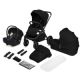 Carucior reversibil 3 in 1 cu landou si scoica Mika Plus, pana la 22 kg, Negru, Lionelo 739772
