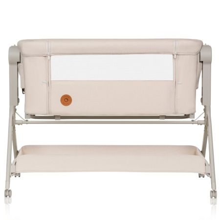 Patut co-sleeper 3 in 1 cu sistem de leganare Leonie Plus, Bej, Lionelo