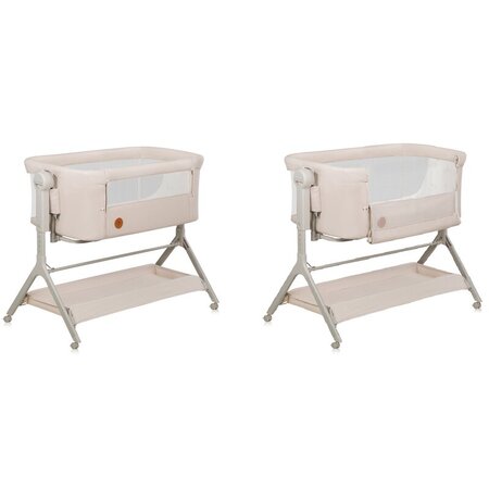 Patut co-sleeper 3 in 1 cu sistem de leganare Leonie Plus, Bej, Lionelo 739818