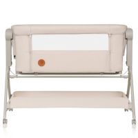Patut co-sleeper 3 in 1 cu sistem de leganare Leonie Plus, Bej, Lionelo