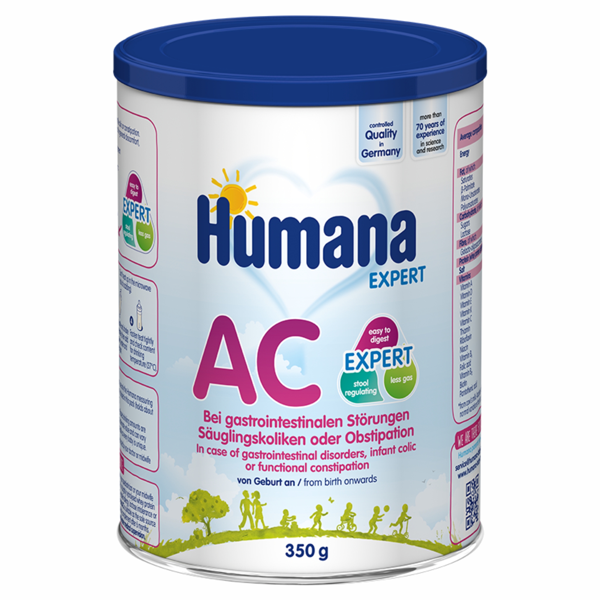 Aliment destinat unor scopuri medicale speciale AC Expert, 0 luni+, 350 g, Humana