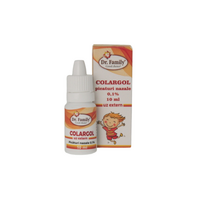 Colargol picaturi nazale 0.1%, 0-2 ani, 10 ml, Dr Family