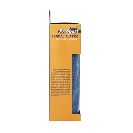 Bandaj elastic autoadeziv colorat, 15 cm x 4.5 m, Sana Prosport 749081