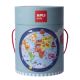 Puzzle Circular Harta Lumii, Ø50 cm, 5 ani+, 48 piese, Apli Kids 740552