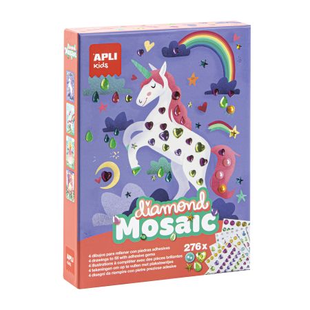 Set creativ Mozaic cu diamante, 4 ani+, Apli Kids